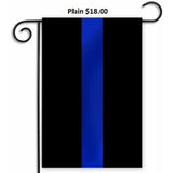 Thin Red/Blue Line Garden Flag