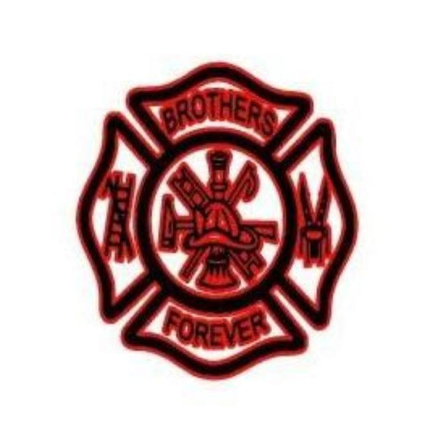 Brothers Forever Maltese Cross Decal