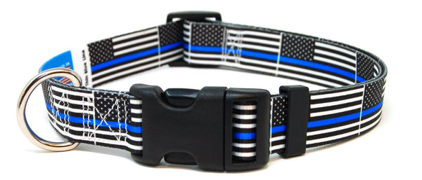 Thin Blue Line Flag Pet Collar