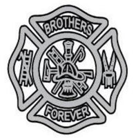 Brothers Forever Maltese Cross Decal