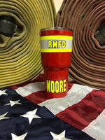 Fire Engine Red Bunker Gear Stainless Steel Drinkware