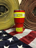 Fire Engine Red Bunker Gear Stainless Steel Drinkware