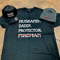 Husband, Daddy, Protector, Fireman/Policeman Tee