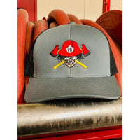 Skull Crossed Axes Snapback Trucker Hat