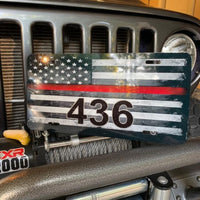 Fire/Police Custom License Plates