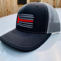 Horizontal Axe Flag Snap Back Trucker