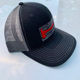 Horizontal Axe Flag Snap Back Trucker