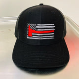 Horizontal Axe Flag Snap Back Trucker