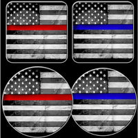 Thin Line Flag Coaster (Set of 4)