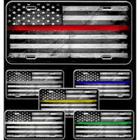 Fire/Police Custom License Plates