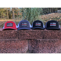 Thin Red OR Blue Line Flag Patch SnapBack Trucker