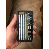 Thin Red/Blue/Yellow/White/Green Line Tough Phone/Tablet Case