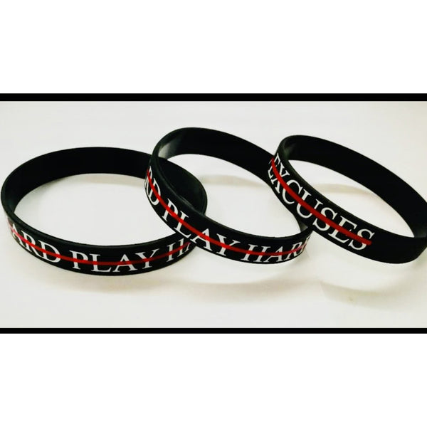Custom No. 1 RED Silicone Bracelet