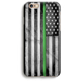 Thin Red/Blue/Yellow/White/Green Line Tough Phone/Tablet Case