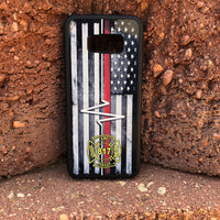 Thin Red/Blue/Yellow/White/Green Line Tough Phone/Tablet Case