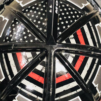 Cairns Thin Red Line Flag Helmet Crest