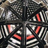 Cairns Thin Red Line Flag Helmet Crest