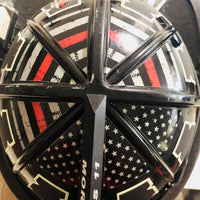 Cairns Thin Red Line Flag Helmet Crest