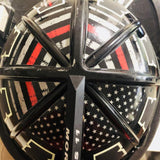 Cairns Thin Red Line Flag Helmet Crest