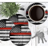 Thin Line Flag Coaster (Set of 4)