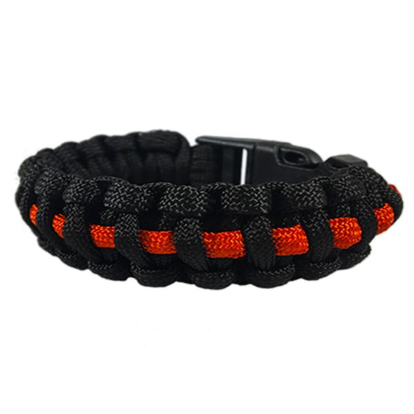 Paracord Survival Thin Red Line Bracelet – Creations for the Brave