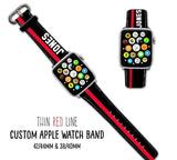 Thin Red/Blue/Yellow/White/Green Line Apple Watch Band