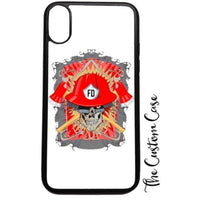 Crossed Axe Skull Tough Phone Case