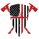 Thin Red Line Axe Shield Fire Helmet Decal