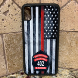 Thin Red Line Custom Helmet Front Thin Red Line Phone/Tablet Case