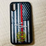 Thin Red/Blue/Yellow/White/Green Line Tough Phone/Tablet Case