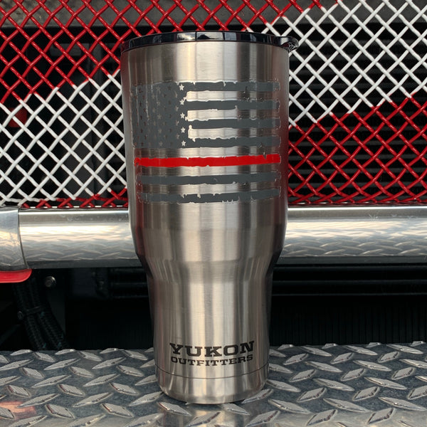 Thin Red Line Flag Stainless Steel Drinkware