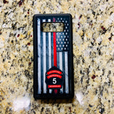 Thin Red Line Custom Helmet Front Thin Red Line Phone/Tablet Case