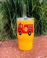 Monogram Fire Truck  Kids Cup