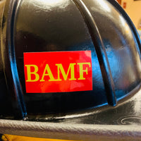 BAMF Decal Red/Yellow