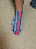 Distressed Thin Red Line Socks