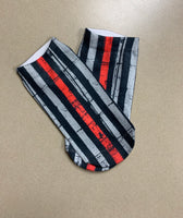 Distressed Thin Red Line Socks