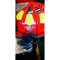 Thin Red Line Axe Shield Fire Helmet Decal