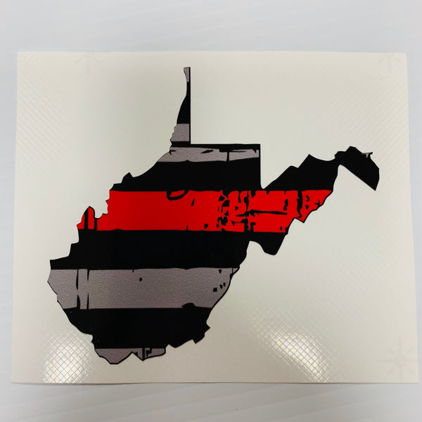 State Thin Red Line Decal