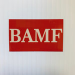 BAMF Decal Red/White