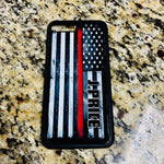 Thin Red/Blue/Yellow/White/Green Line Tough Phone/Tablet Case