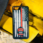 Thin Red Line Custom Helmet Front Thin Red Line Phone/Tablet Case