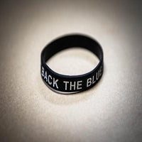 Back The Blue Thin Blue Line Silicone Bracelet