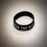 Back The Blue Thin Blue Line Silicone Bracelet