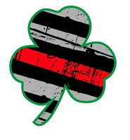 Distressed Thin Red Line Shamrock